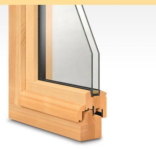Stil-Fenster in der Bautiefe 68 mm mit Stil-Regenschiene und Aluminium-Trägerprofil
